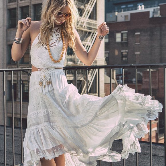 SOLD Spell Gypsy Coll BOHO BELLA PRARIE Skirt - Picture 1 of 9